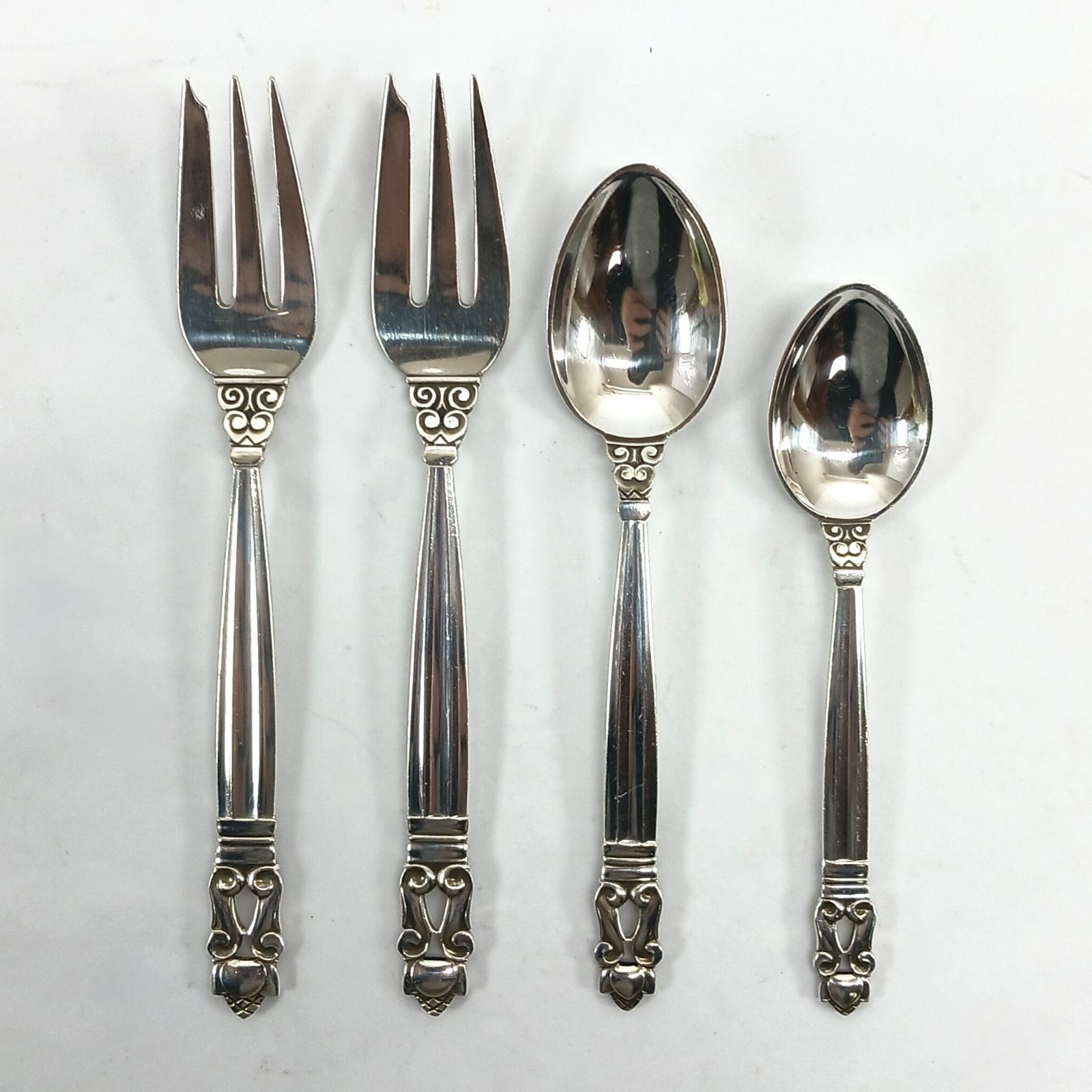 Georg Jensen ジョージジェンセン ACORN エコーン カトラリー 4本