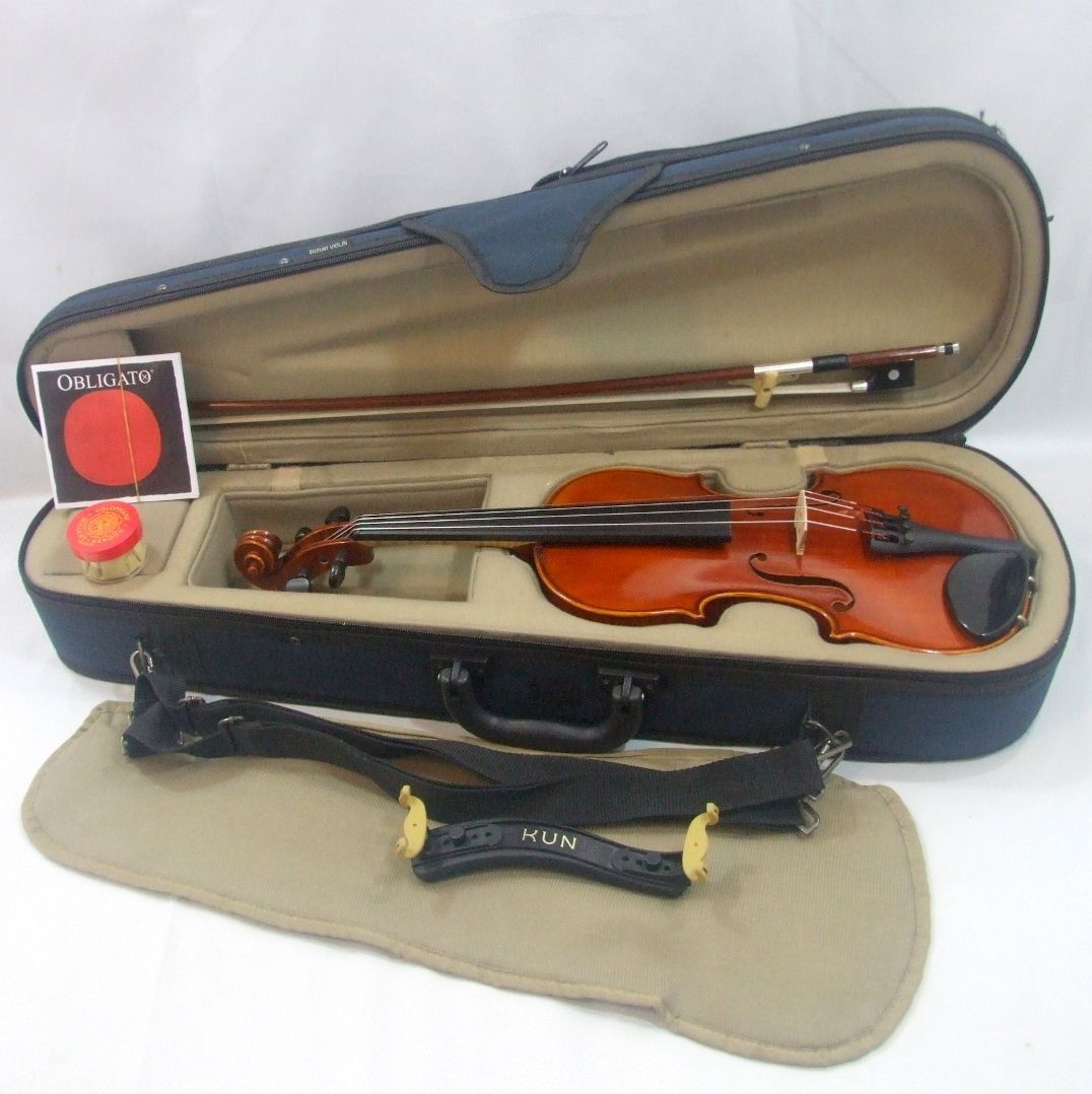 希少 1/2 スズキバイオリン No550 虎杢 1978年 高グレード分数 ドイツ