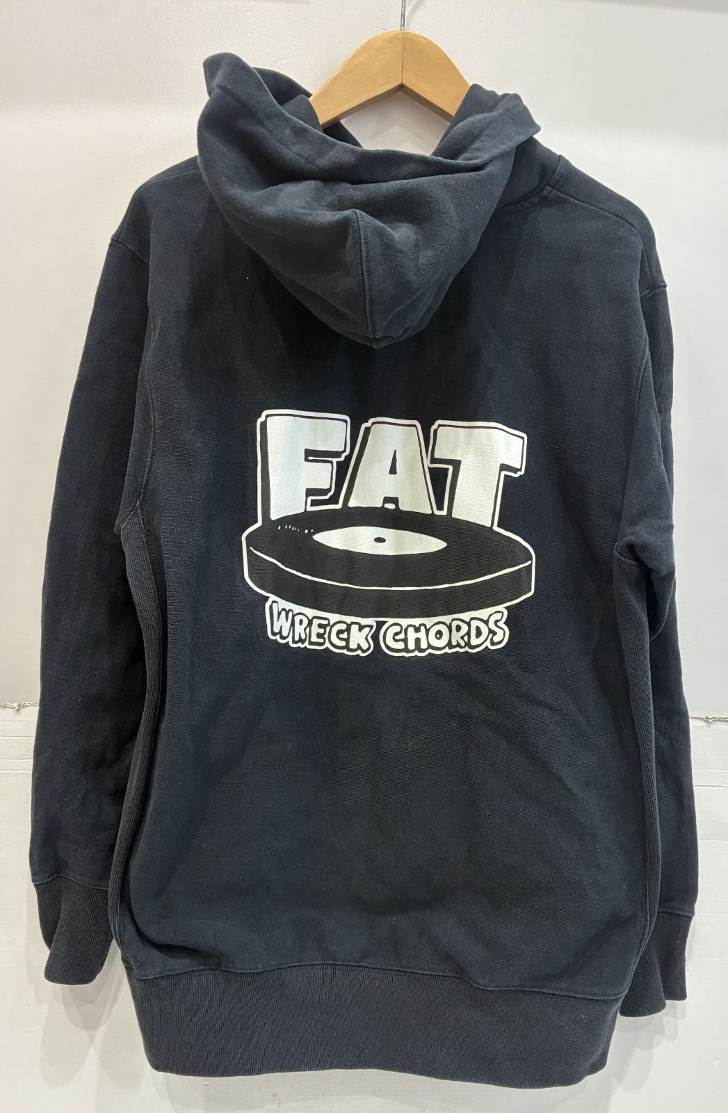 中古 Hi-Standard FATWRECK CHORDS パーカー XL ブラック 使用感有