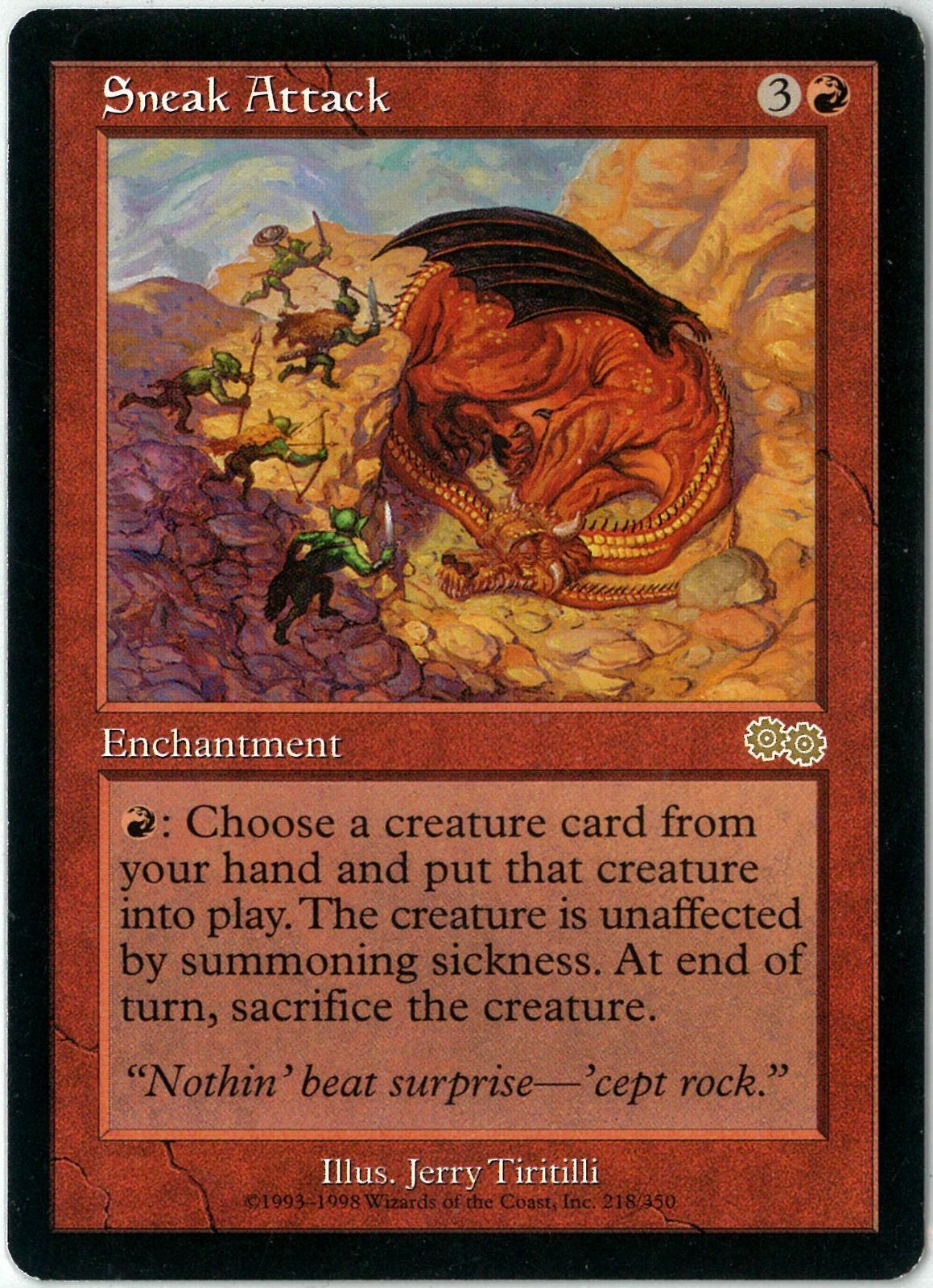 MTG/英語版/騙し討ち/Sneak Attack/ウルザズ・サーガ/USG 218/350/NM