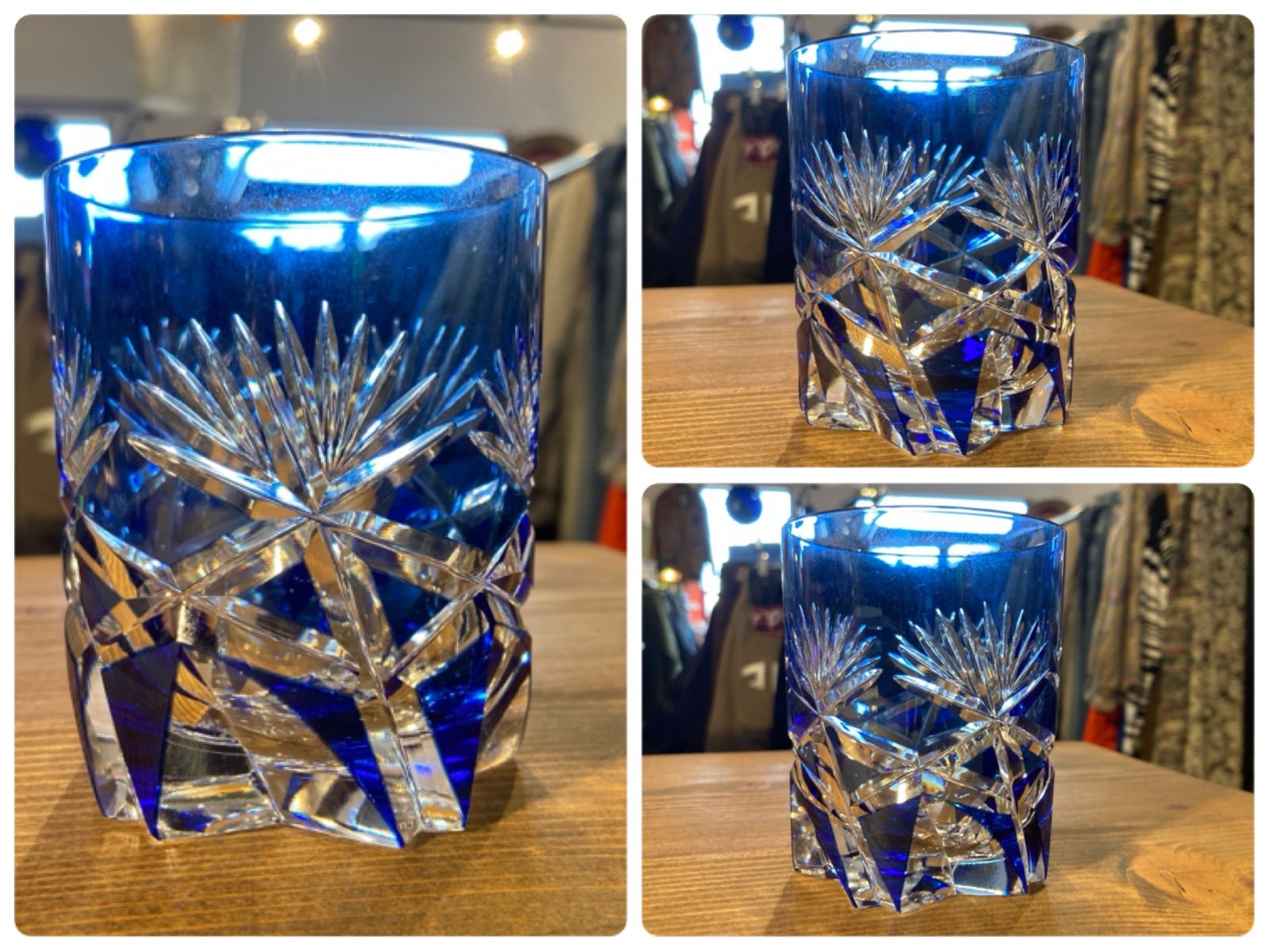 MP166) KAGAMI CRYSTAL カガミクリスタル サンクラール 切子 ロック