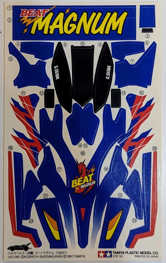 タミヤ フルカウルミニ四駆 ジャパンカップ'97先行販売品 ビート