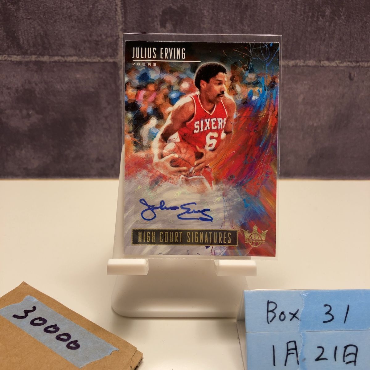 2019 Panini Court Kings Julius Erving 23/25 直筆サインカード