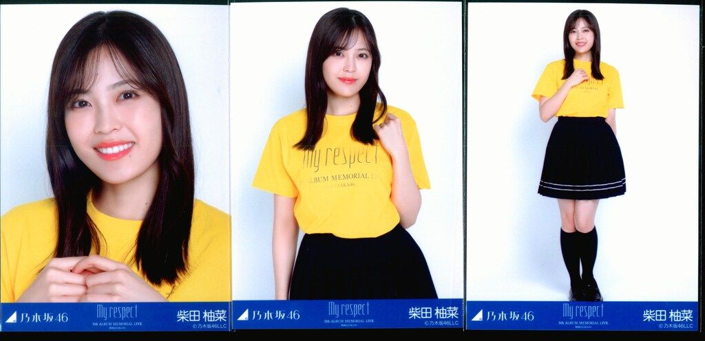 乃木坂46 5th ALBUM MEMORIAL LIVE My respect 柴田柚菜 Tシャツ