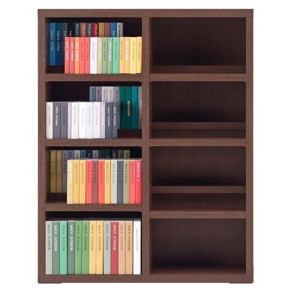 フナモコ コミックシェルフ ロータイプ 〔幅90×114cm〕 レベッカオーク