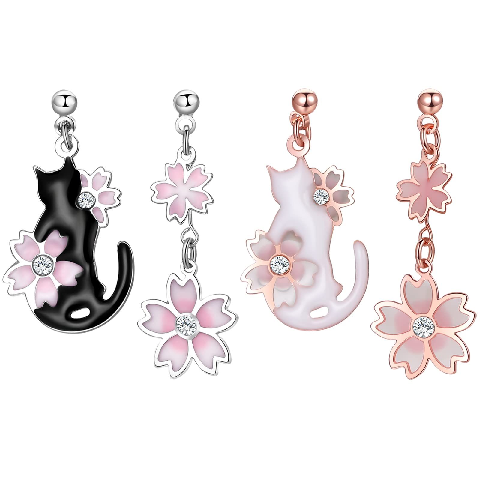 OIDEA ノーンホール イヤリング フェークピアス 穴なし 左右非対称