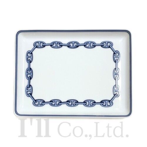 新品同様】HERMES エルメス シェーヌダンクル スクエアプレート