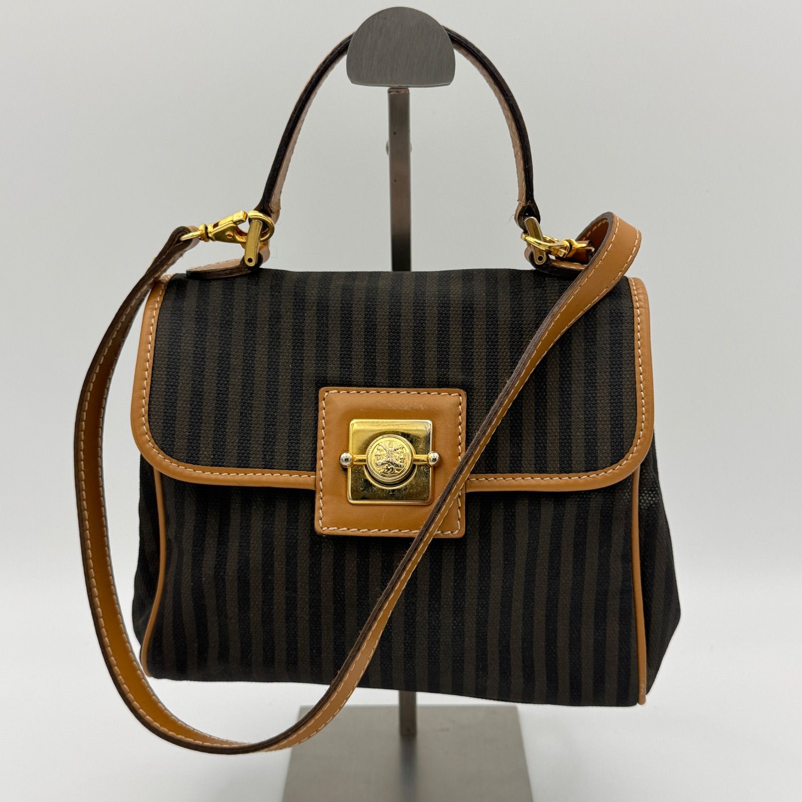 FENDI フェンディ ペカン柄 2way ハンドバッグ ショルダーバッグ ワン