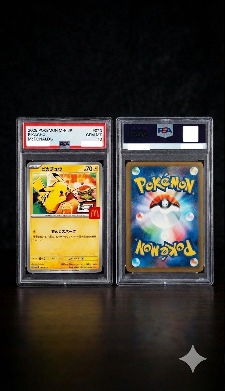 ✓【PSA10】マクドナルド ハッピーセット ピカチュウ プロモ 020/M-P