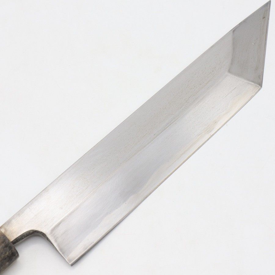 築地正本 秀 鰻裂き包丁 六寸半 小判型柄 鞘付き 刃渡り約195mm 和包丁