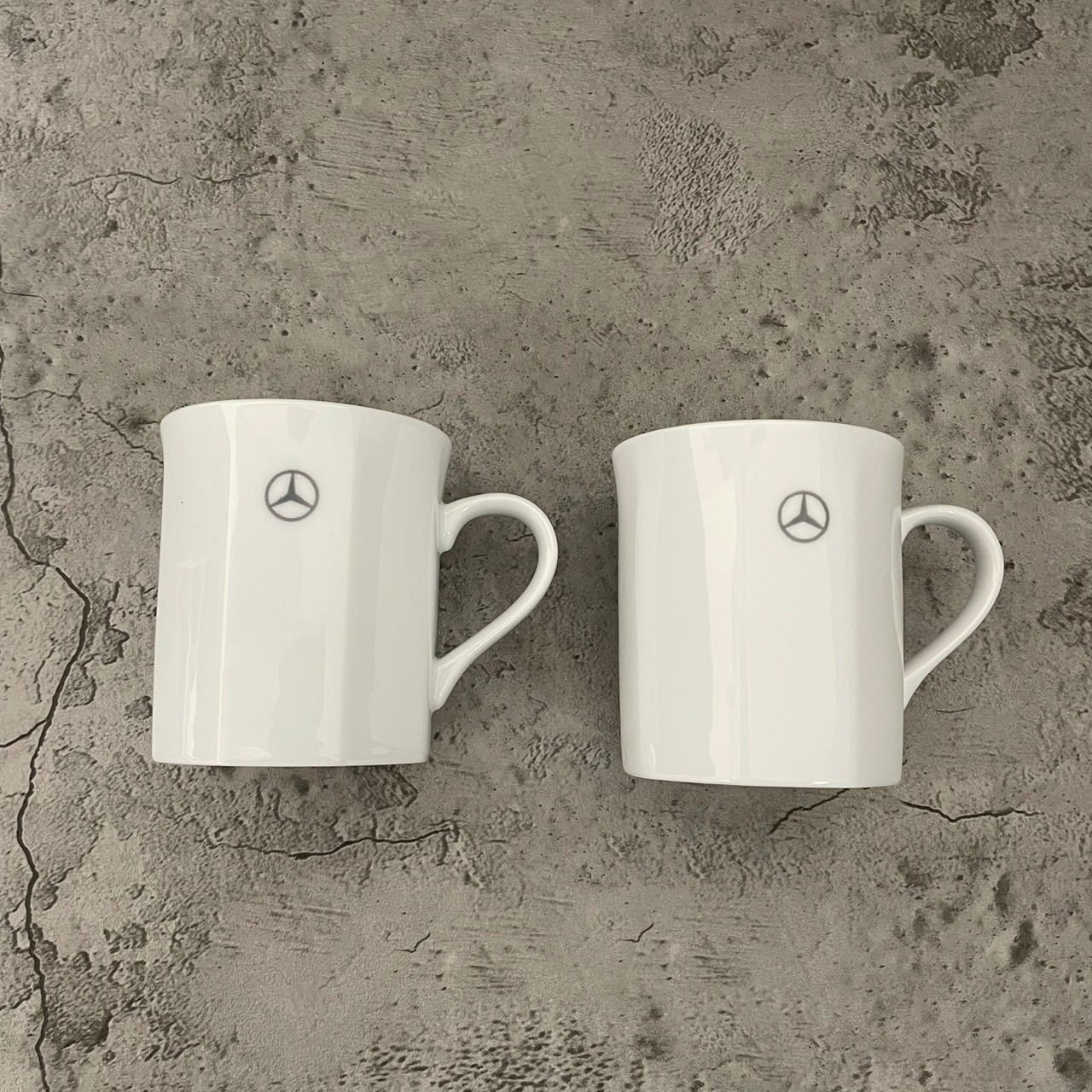 新品未使用 Mercedes-Benz メルセデスベンツ マグカップ ペア ロゴ 白