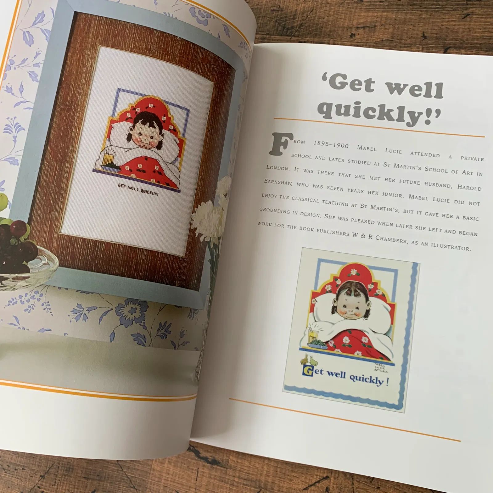 洋書 マーベルルーシーアトウェル クロスステッチ 図案集 刺繍本 手芸