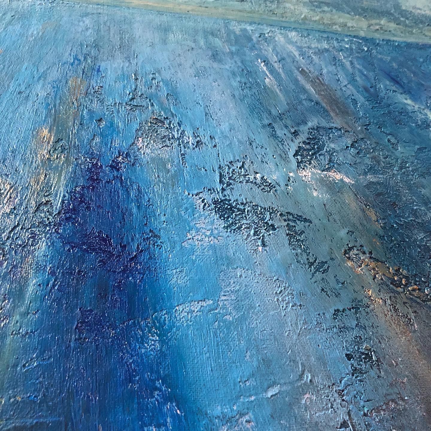 530×455×20 F10号 原画 海 空 絵画 キャンバス 抽象画 - メルカリ