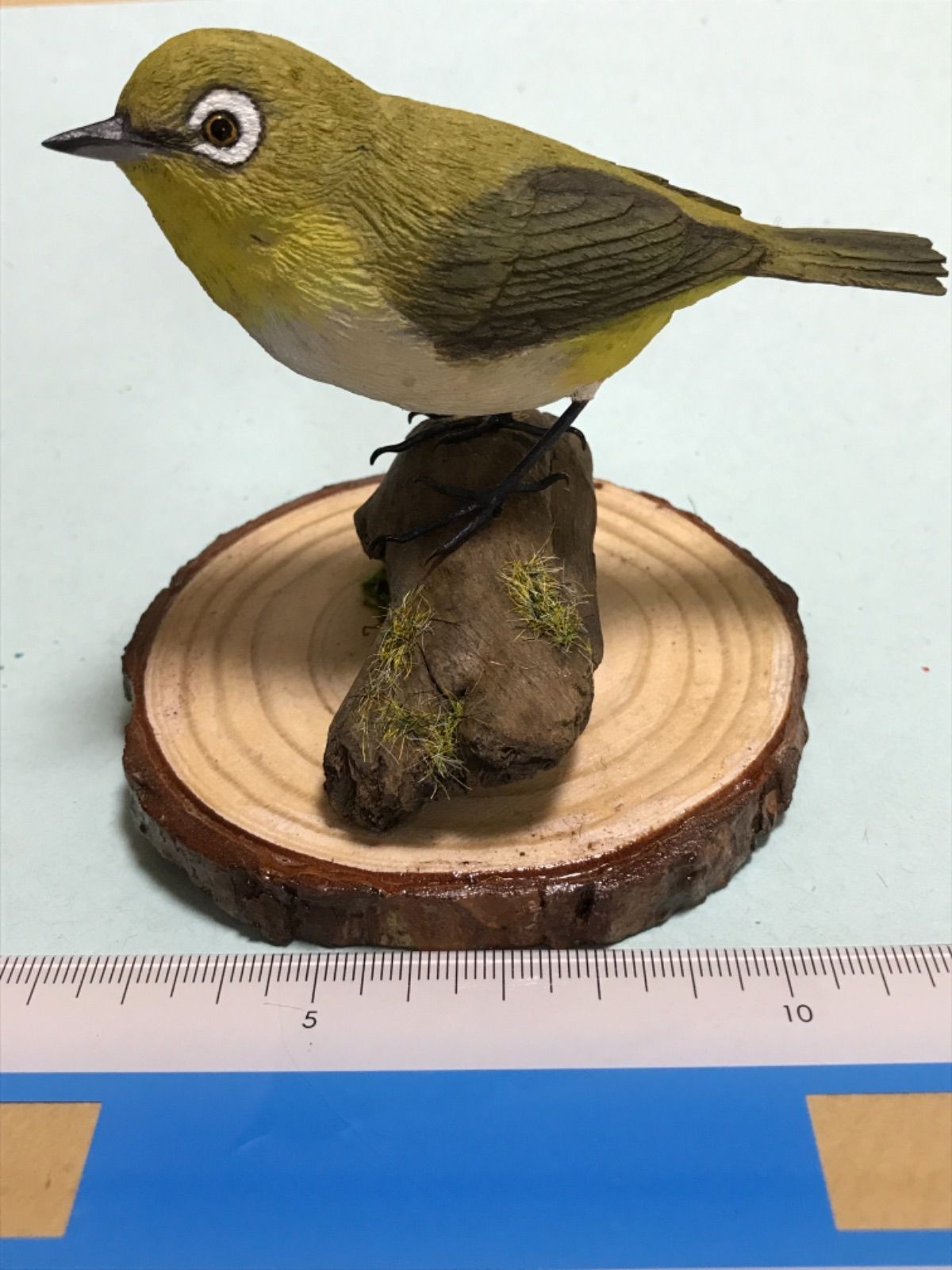 バード・カービング（木彫りの鳥）身近な鳥たち メジロ - メルカリ