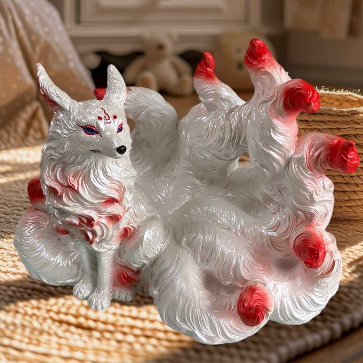 九尾の狐 中Size 置き物 インテリア 屋内 屋外 狐 九尾 プレゼント