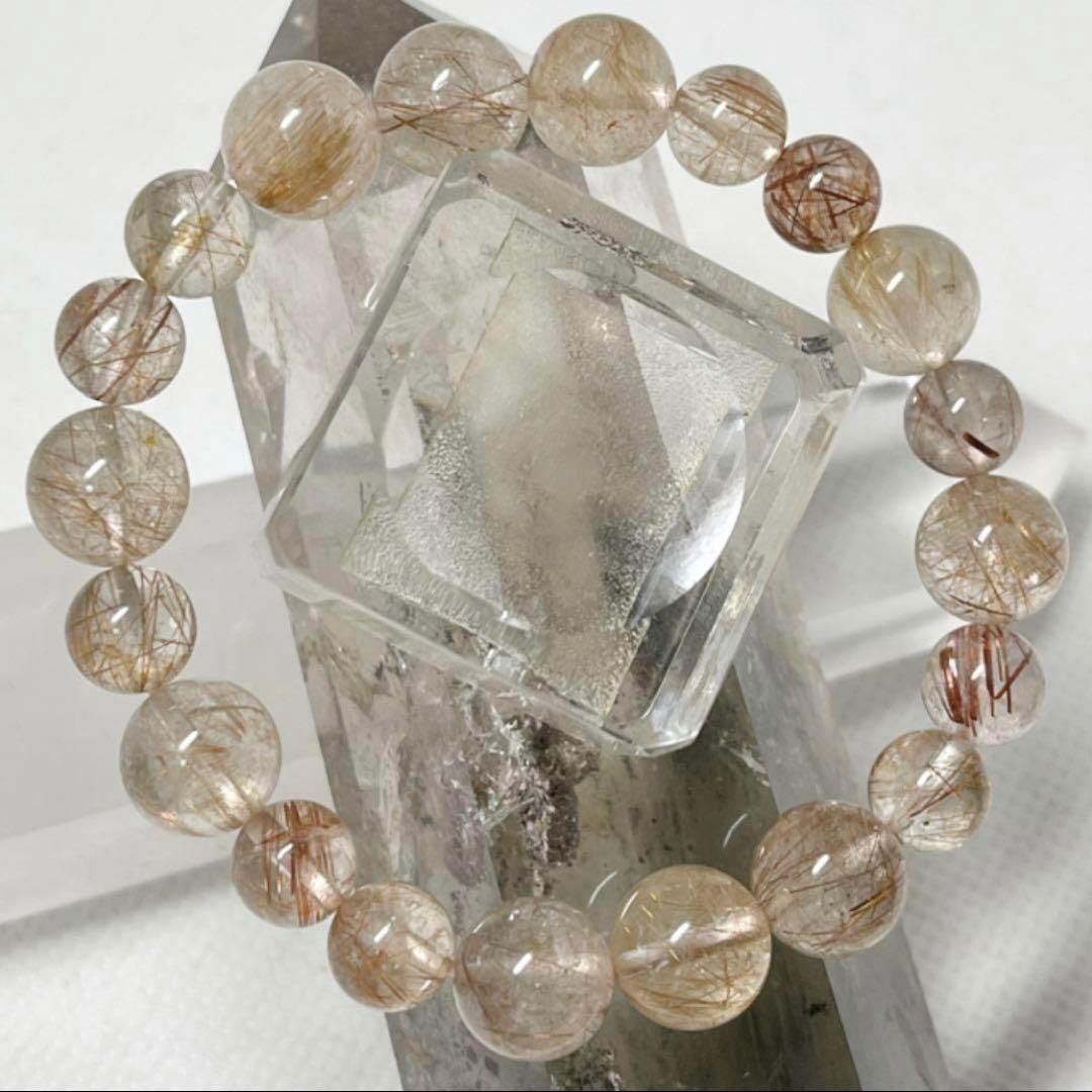 ミックスルチル パワーストーンブレスレット 内径約15cm