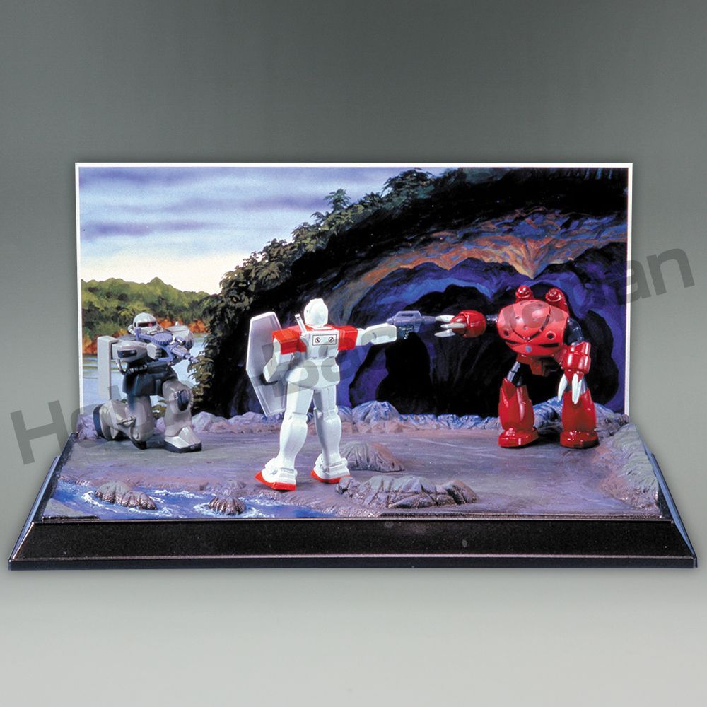 1/250 ガンダム情景模型 ジャブローに散る 旧キット（赤バンダイ