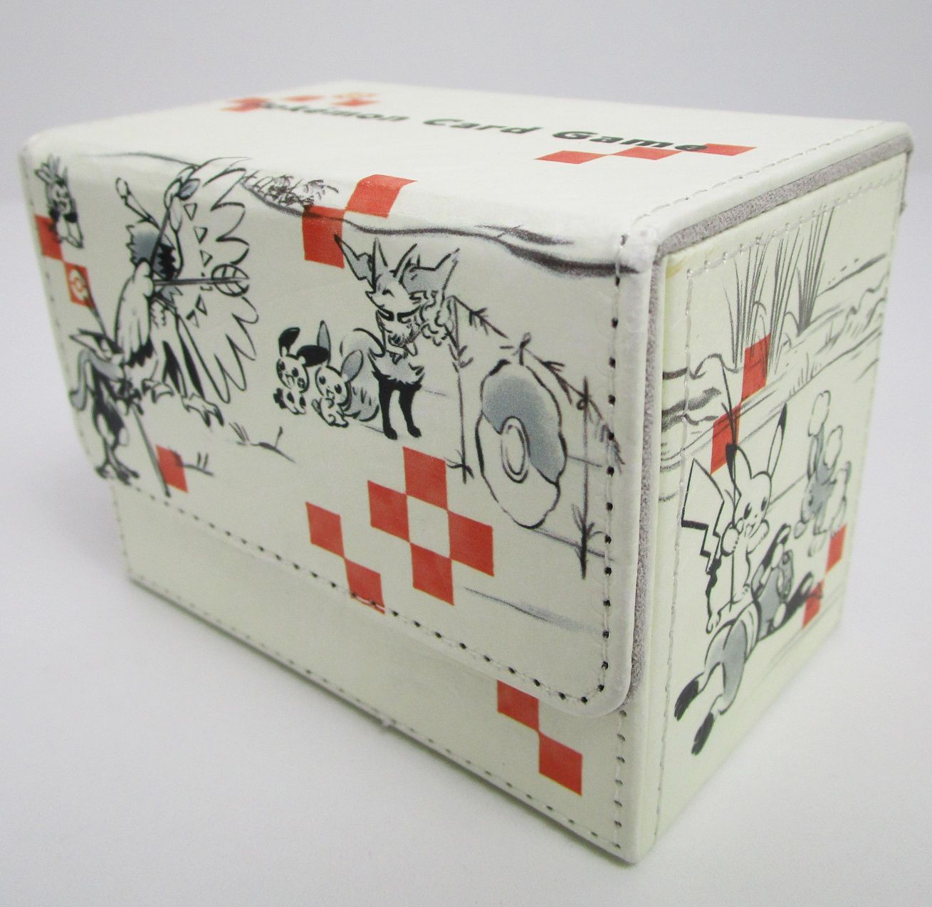 ポケモンカード ぽけもん戯画 プレイマット フリップデッキケース