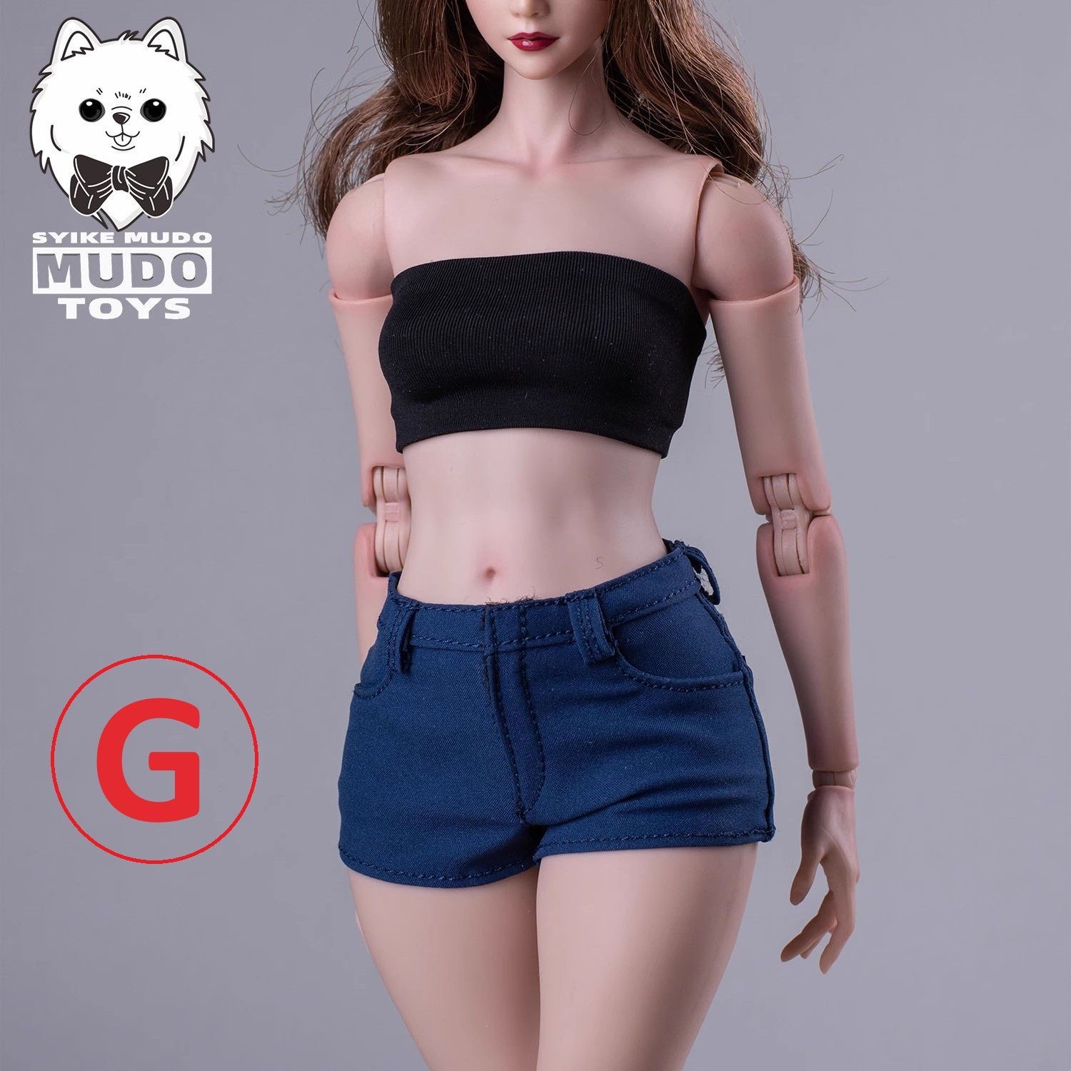 1/6 フィギュア用 ドール用 ストレッチホットパンツ 1/6スケール女性