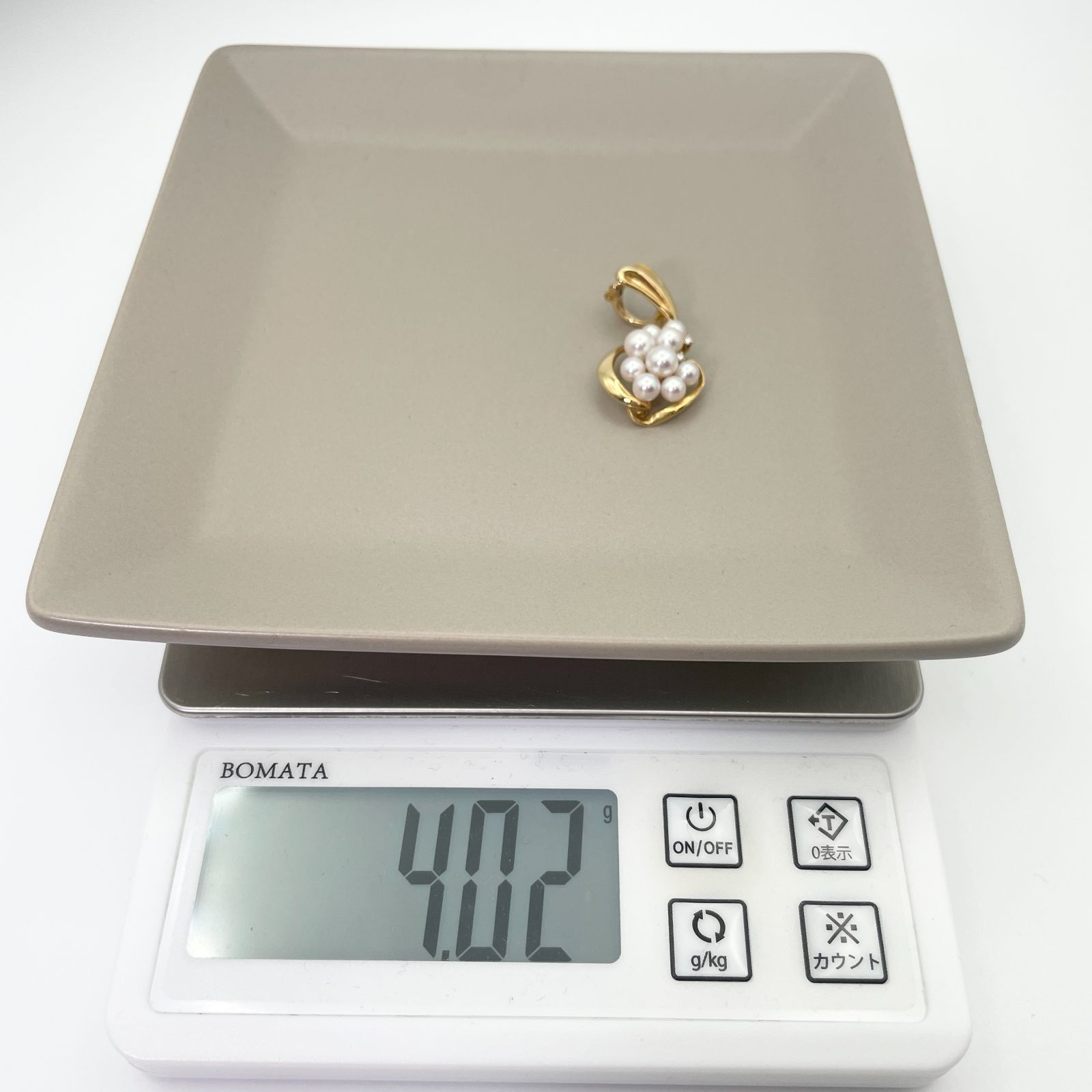 田崎真珠 K18 ダイヤモンド×パール ネックレストップ/24-4945S - メルカリ