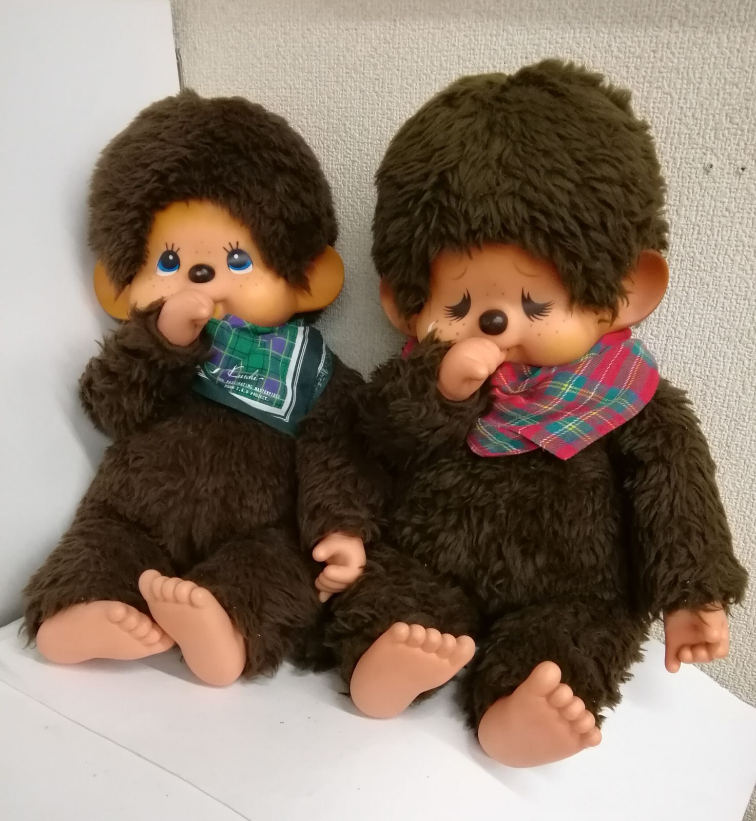 昭和レトロ モンチッチ 2体セット 45㎝ L 大きい タグ付き 当時物