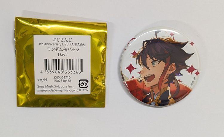 にじさんじ 4th Anniversary LIVE FANTASIA ランダム缶バッジ Day2