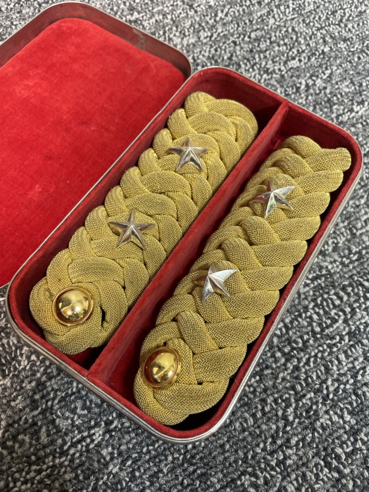 ♭ 希少 大日本帝国陸軍 大礼服 帽子 肩章 飾り帯 トランク 日本軍