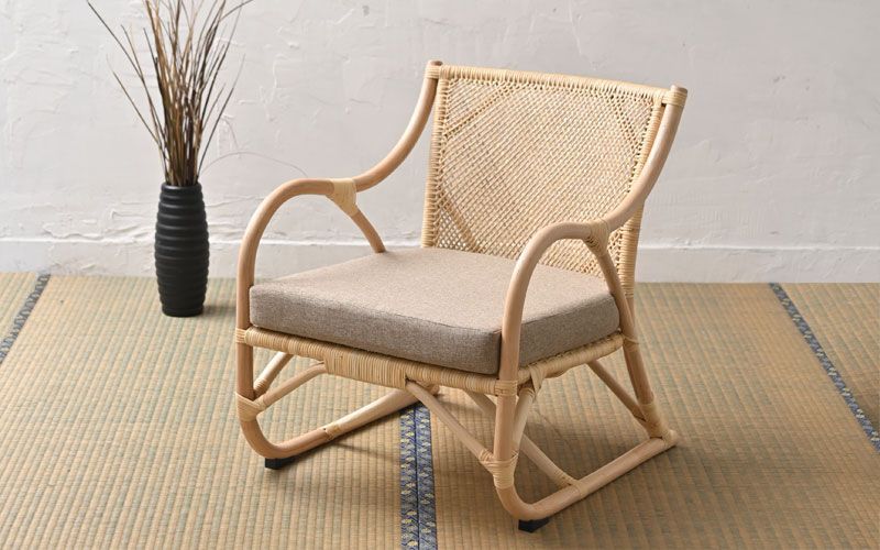 新品 サンフラワーラタン パーソナルチェア C201KA ブラウン キムラ