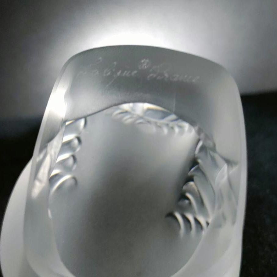 最高品質☆ルネ・ラリック クリスタル スズメ ペーパーウェイト 雀