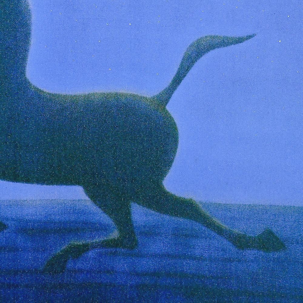 WISH】平山郁夫「西城の馬」複製画 6号 〇文化勲章 文化功労者 院展