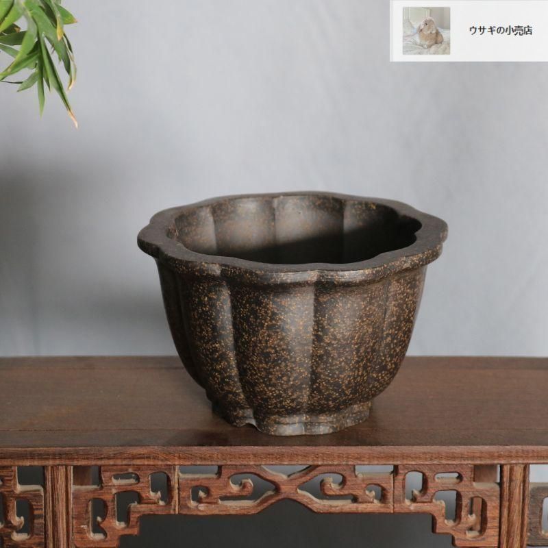 四角多肉植物鉢 紫砂鉢 盆栽鉢 植木鉢 小品盆栽鉢 大品盆栽鉢 紫砂の鉢