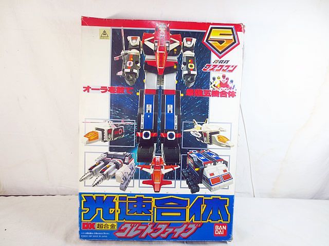 美品 バンダイ DX超合金 光戦隊マスクマン 光速合体 グレートファイブ