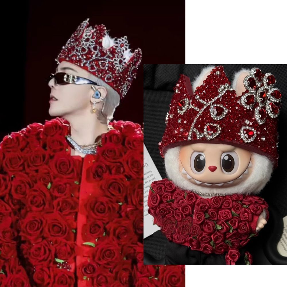 15-17 / BIGBANG G-DRAGON ジヨン 着用風 ぬいぐるみ服 002 Labubu