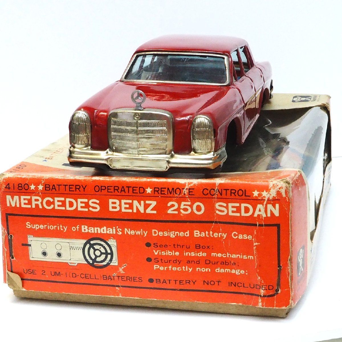 旧バンダイ【Mercedes Benz 250メルセデス ベンツ 赤 リモコン欠
