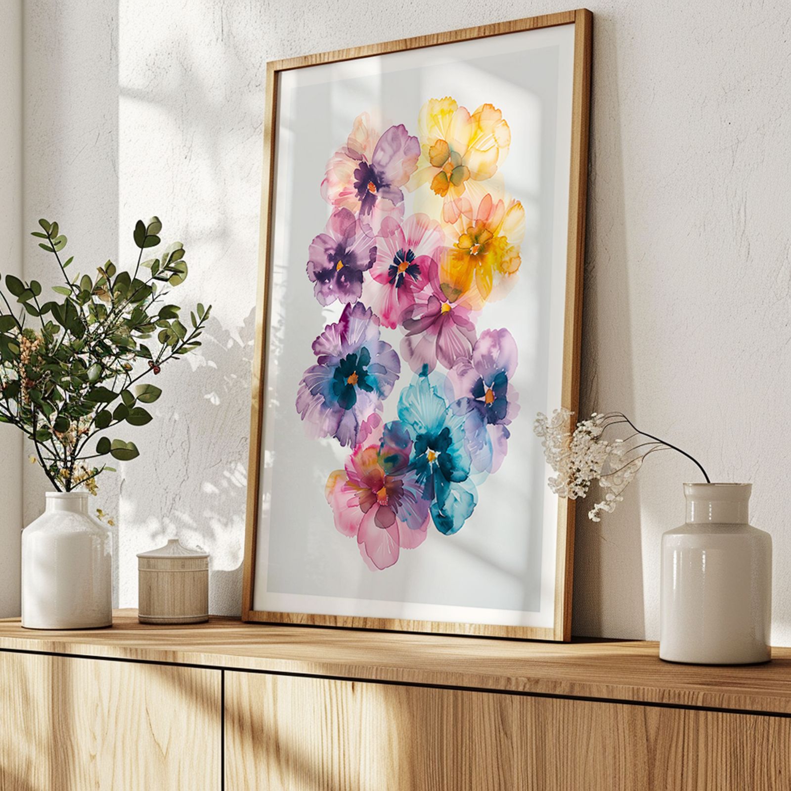 A4ポスター a1365 ポスター アートポスター フラワー 花 抽象画