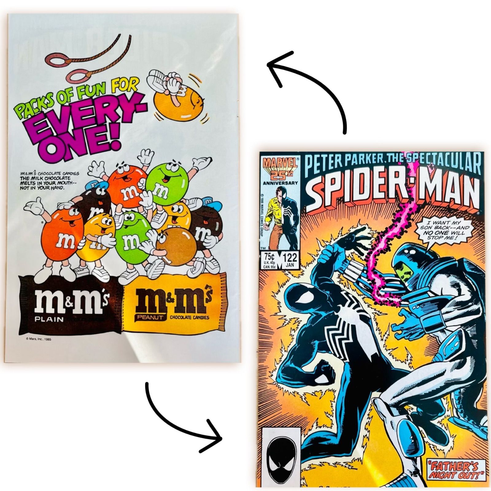 1点限り】🇺🇸 ヴィンテージ アメリカン コミック 切り抜き【M&M's