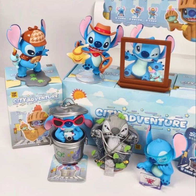 海外限定 6種セット被りなし TOPTOY スティッチ シティアドベンチャー