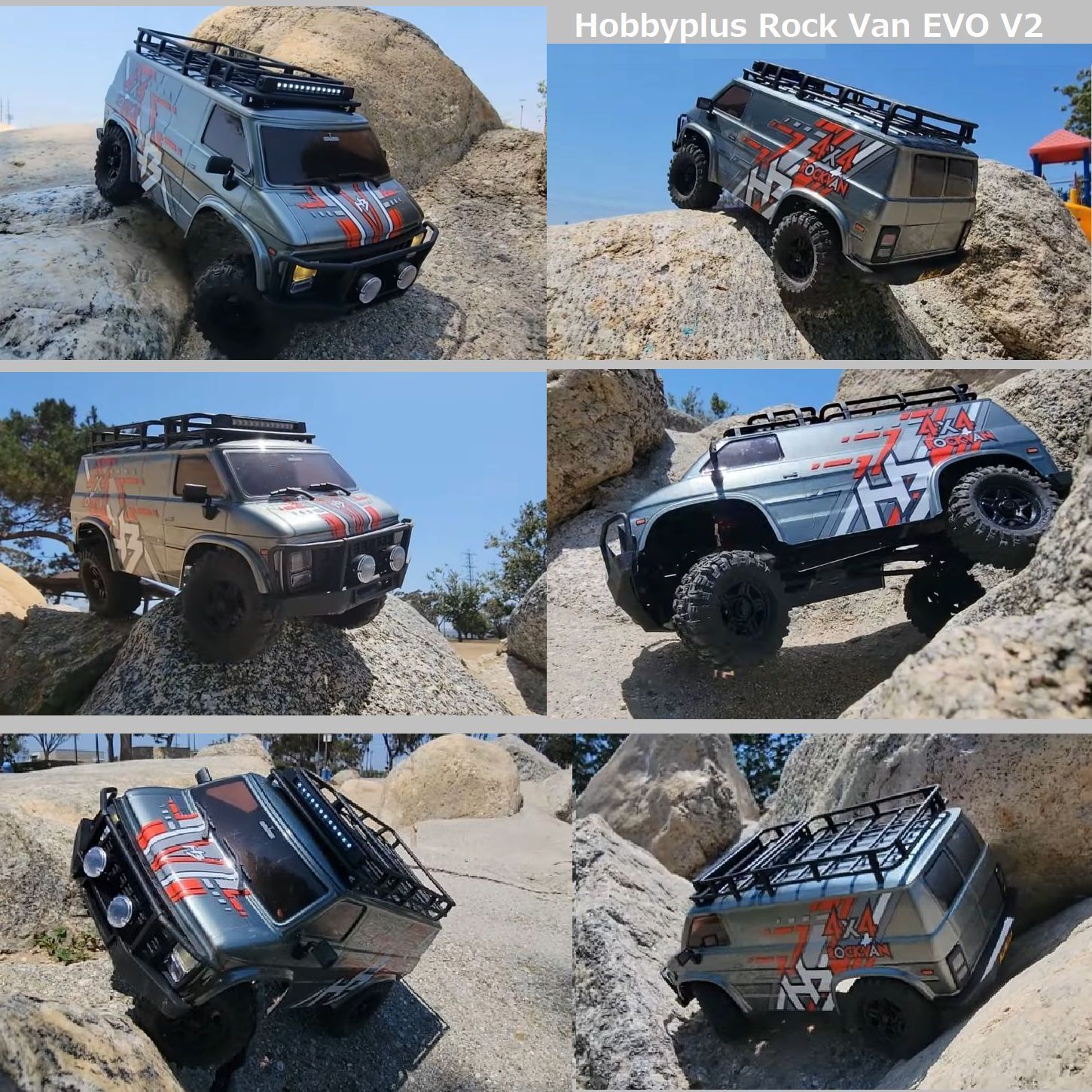 高性能☆ Hobbyplus CR18P EVO V2 Rock Van 2Speed Portal Axle トルク