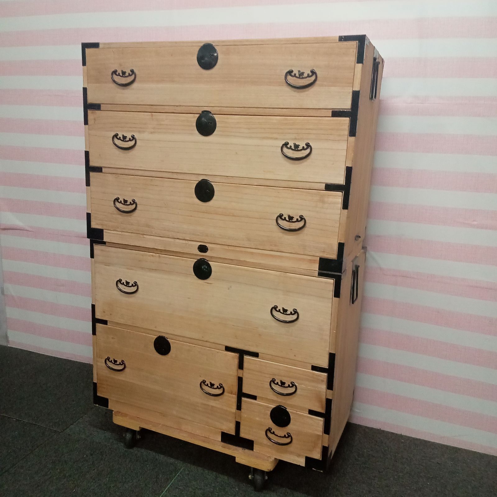 ◯ 箪笥 桐箪笥 上下セット 昭和レトロ アンティーク - メルカリ