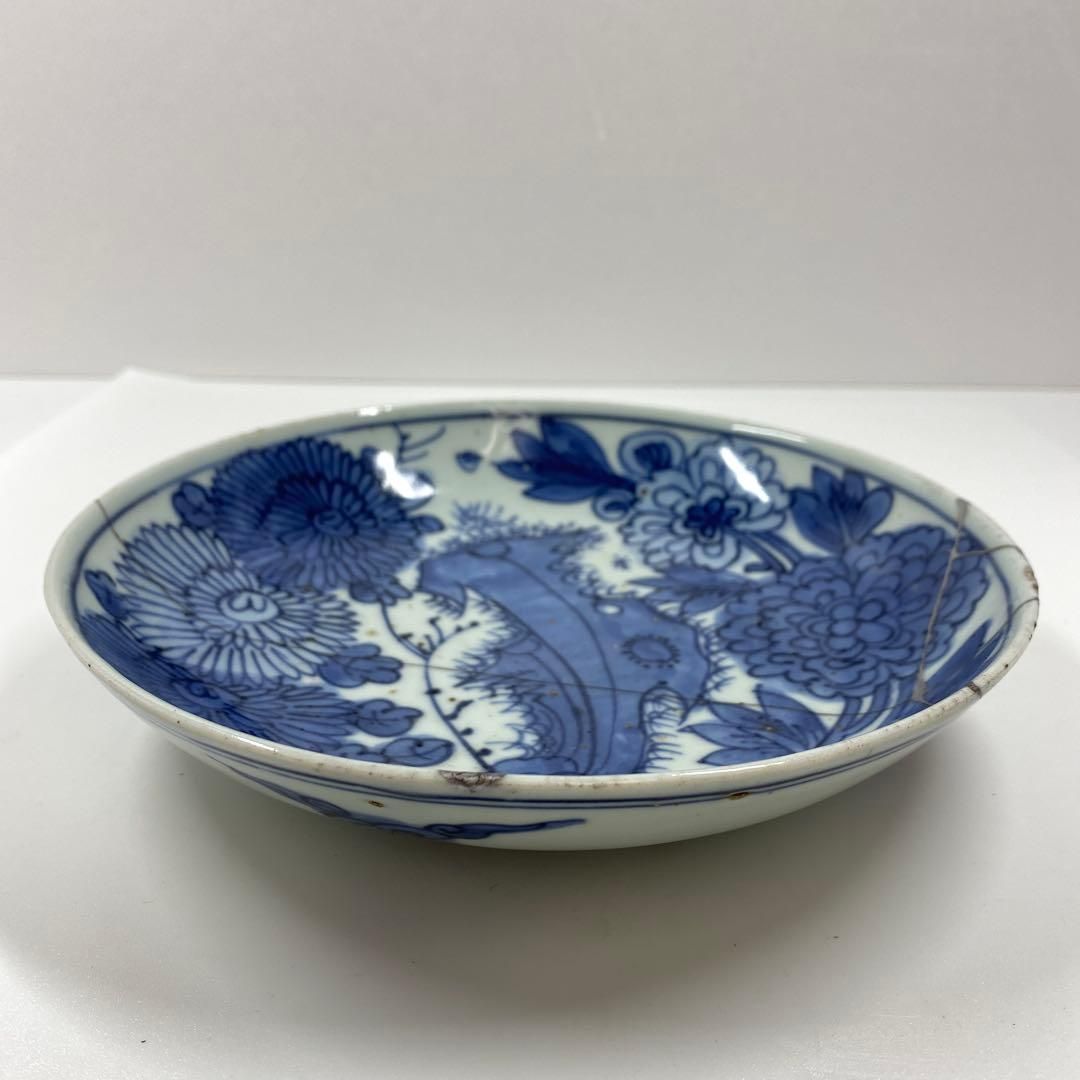 中国明朝時代 天啓古染付中皿 直径18.7㎝ 東Y6-1218④ - メルカリ