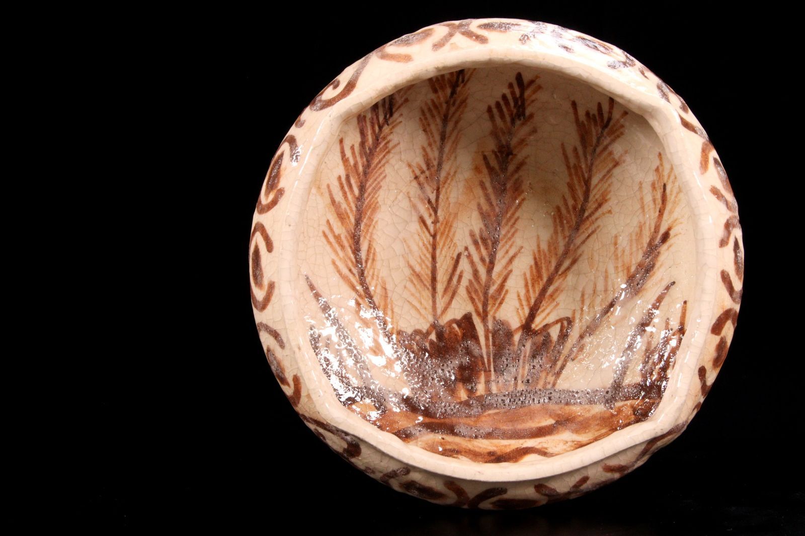 北大路魯山人 志野向付 5客 17cm 菊田清年識箱 唐物 骨董 古美術 楾