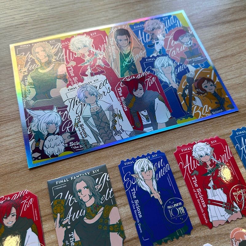 FF14 中国ファンフェス会場限定グッズ ステッカー ポストカード ハガキ