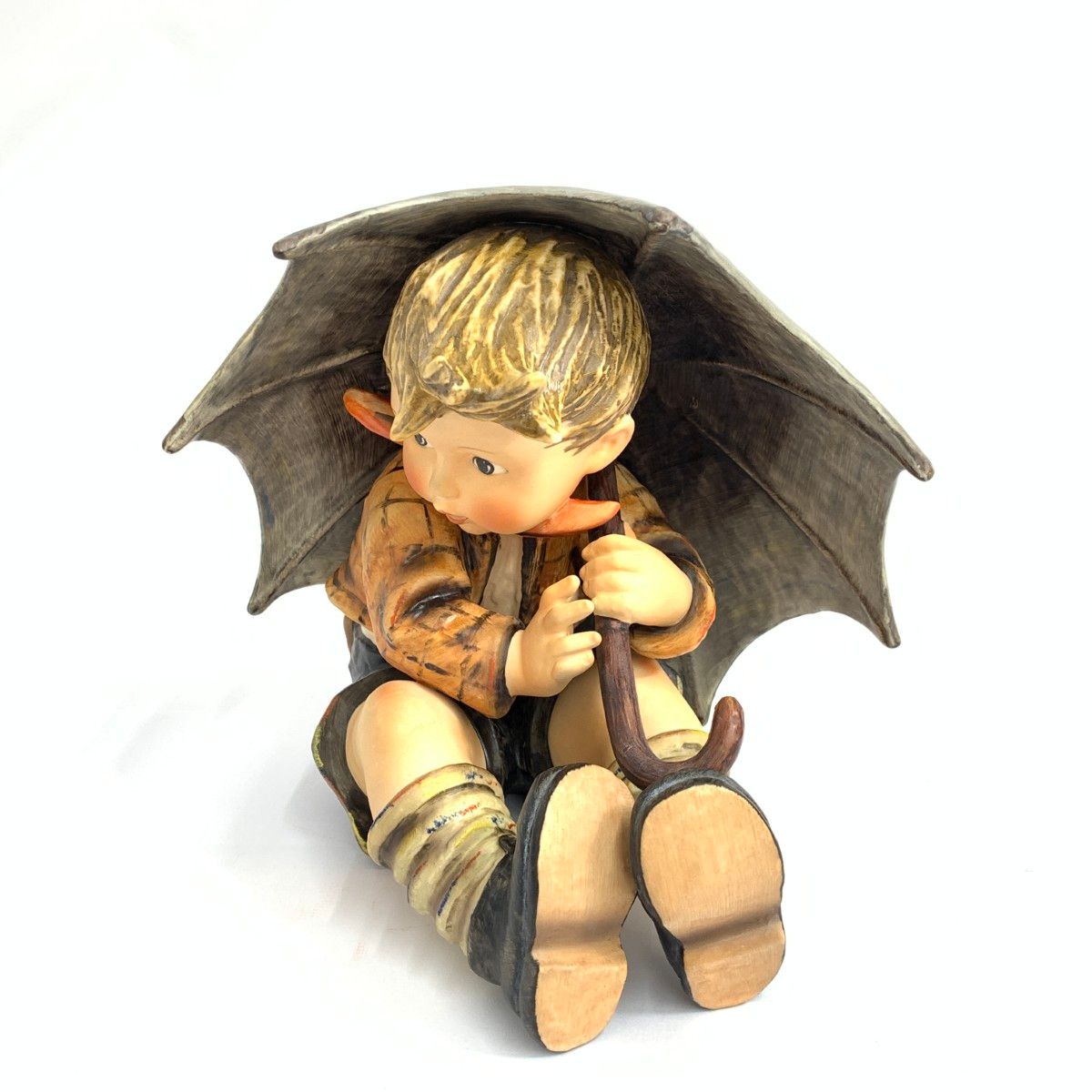 GOEBEL ゲーベル フィギュリン/フンメル人形/傘の少年 マルチカラー