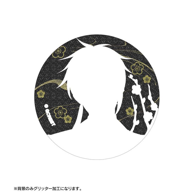 夢職人と忘れじの黒い妖精 御影 グリッター缶バッジ ゆめくろ 新品 未