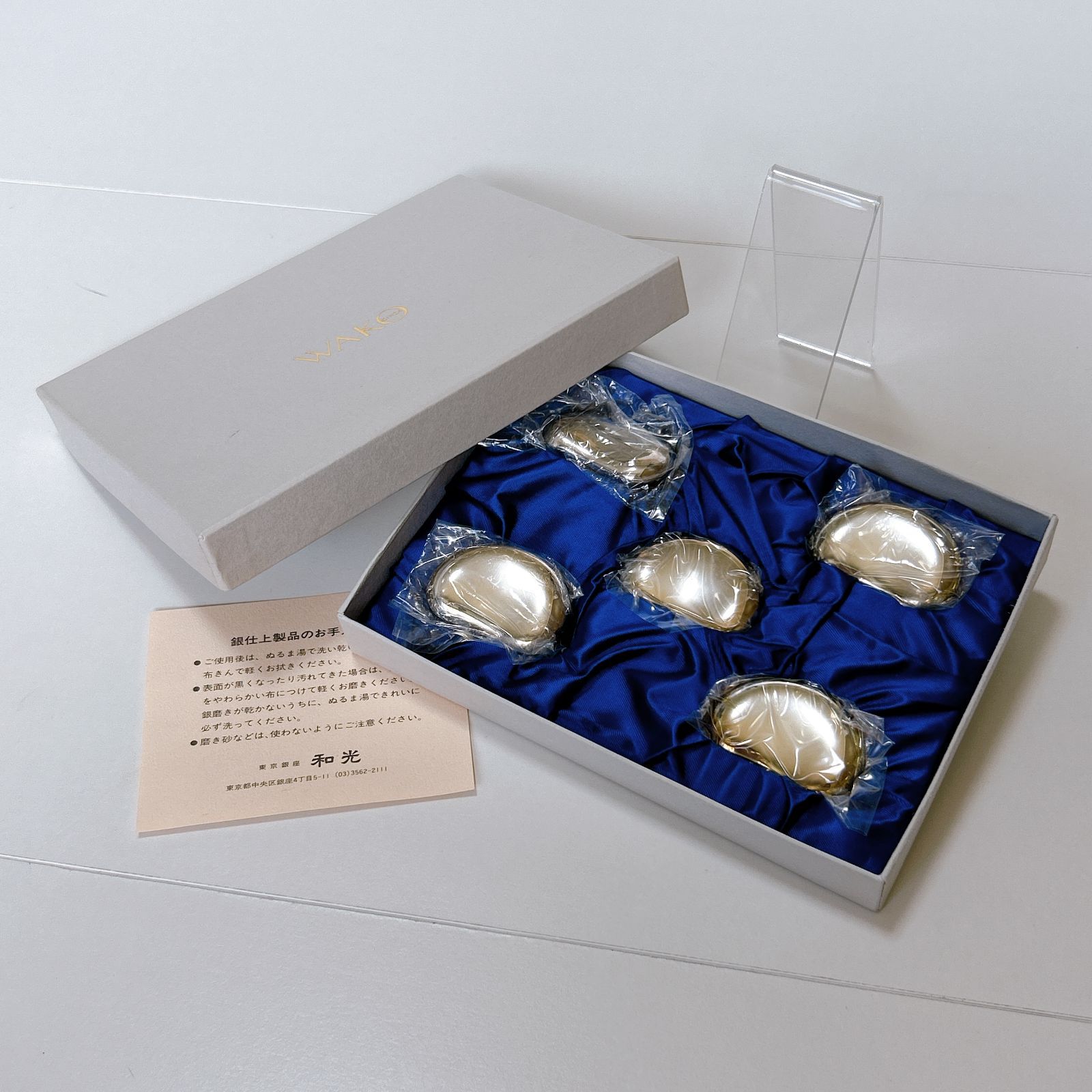 WAKO 銀座和光 箸置き シルバー 新品未使用 美品 管理番号ARCANRA67
