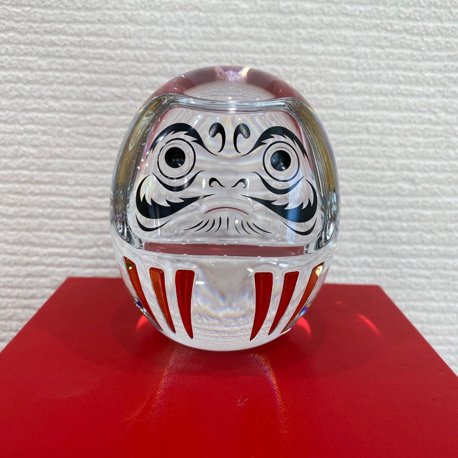 新品未使用】プレゼント用 Baccarat バカラ ダルマ クリスタル置物