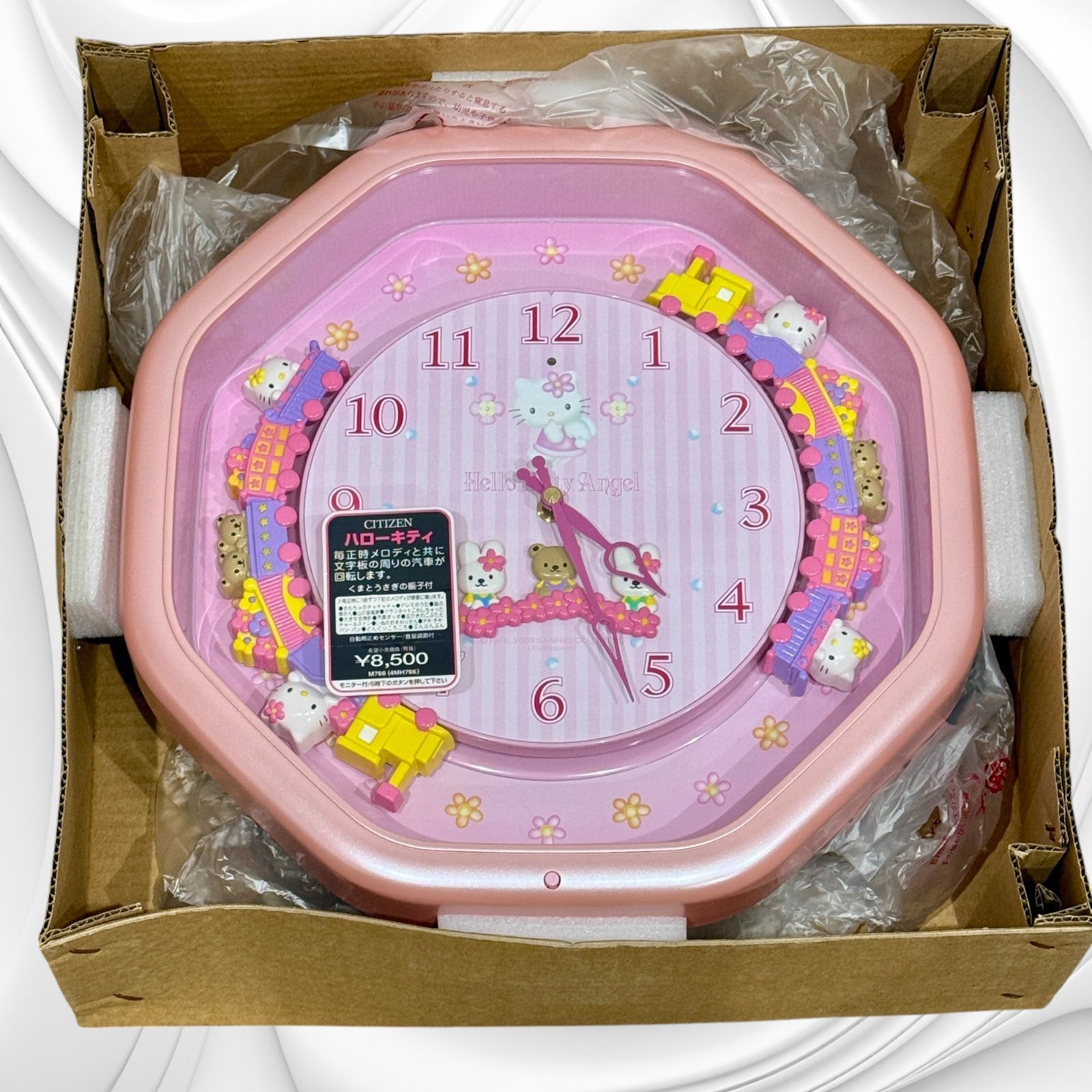 希少品】【廃盤品】ハローキティ メロディー掛け時計 リズム時計 Hello