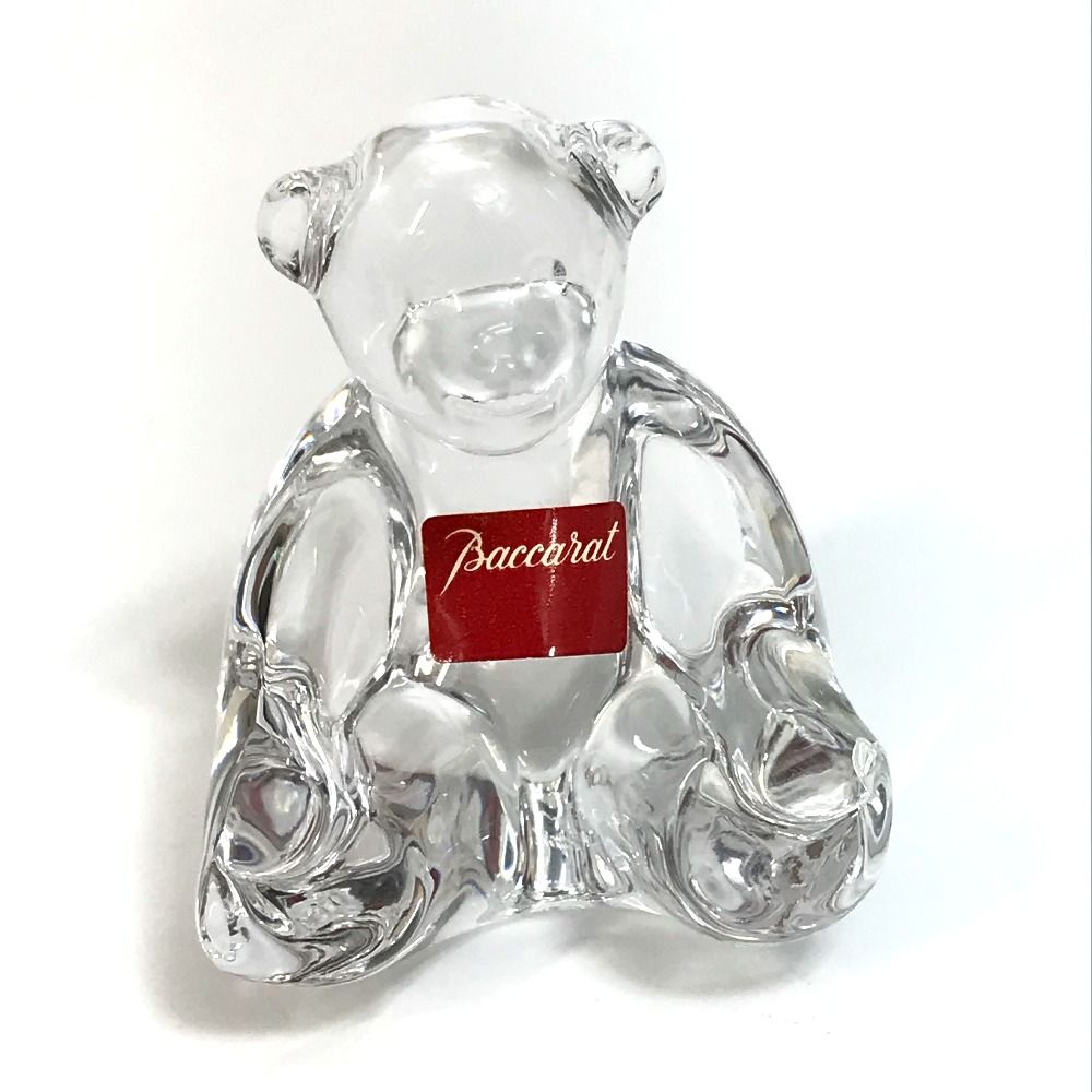 バカラ フィギュリン ベア クマ 置物 オブジェ クリスタルガラス 未