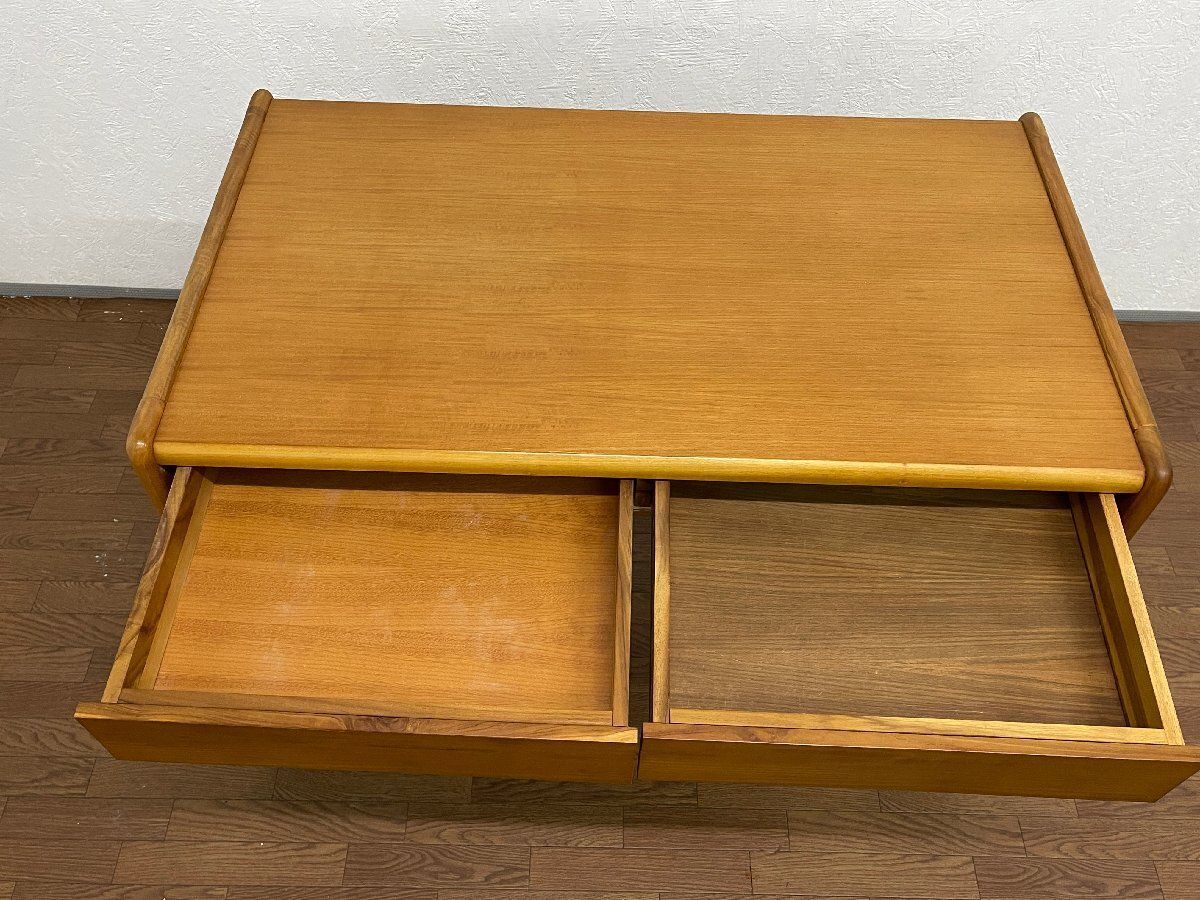 ○スキャンティーク SCANTEAK 引き出し付デスク 机 勉強机 書斎机