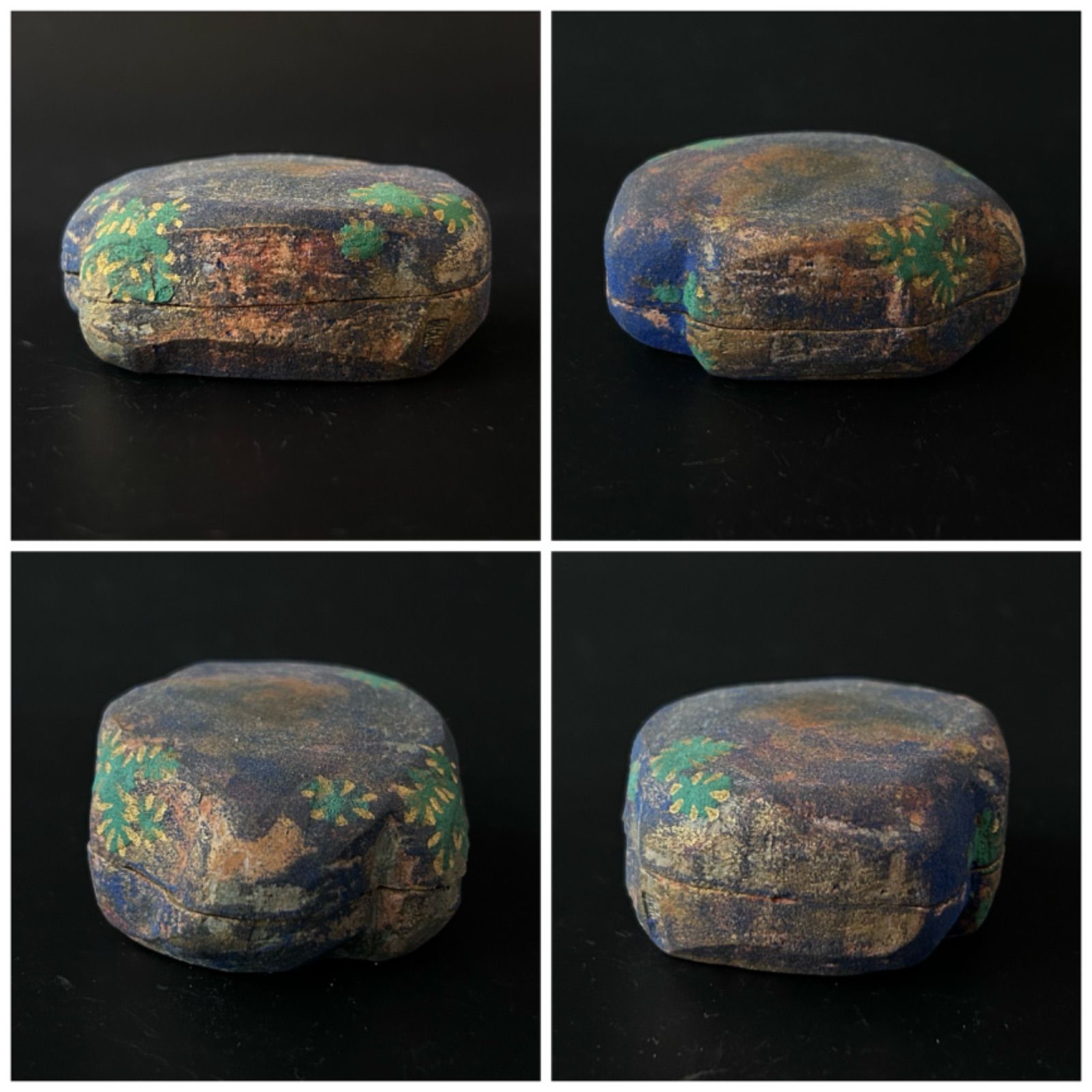 茶道具さざれ石香合人形屋大島嘉楽共箱古稀伏見人形祝事茶会正月